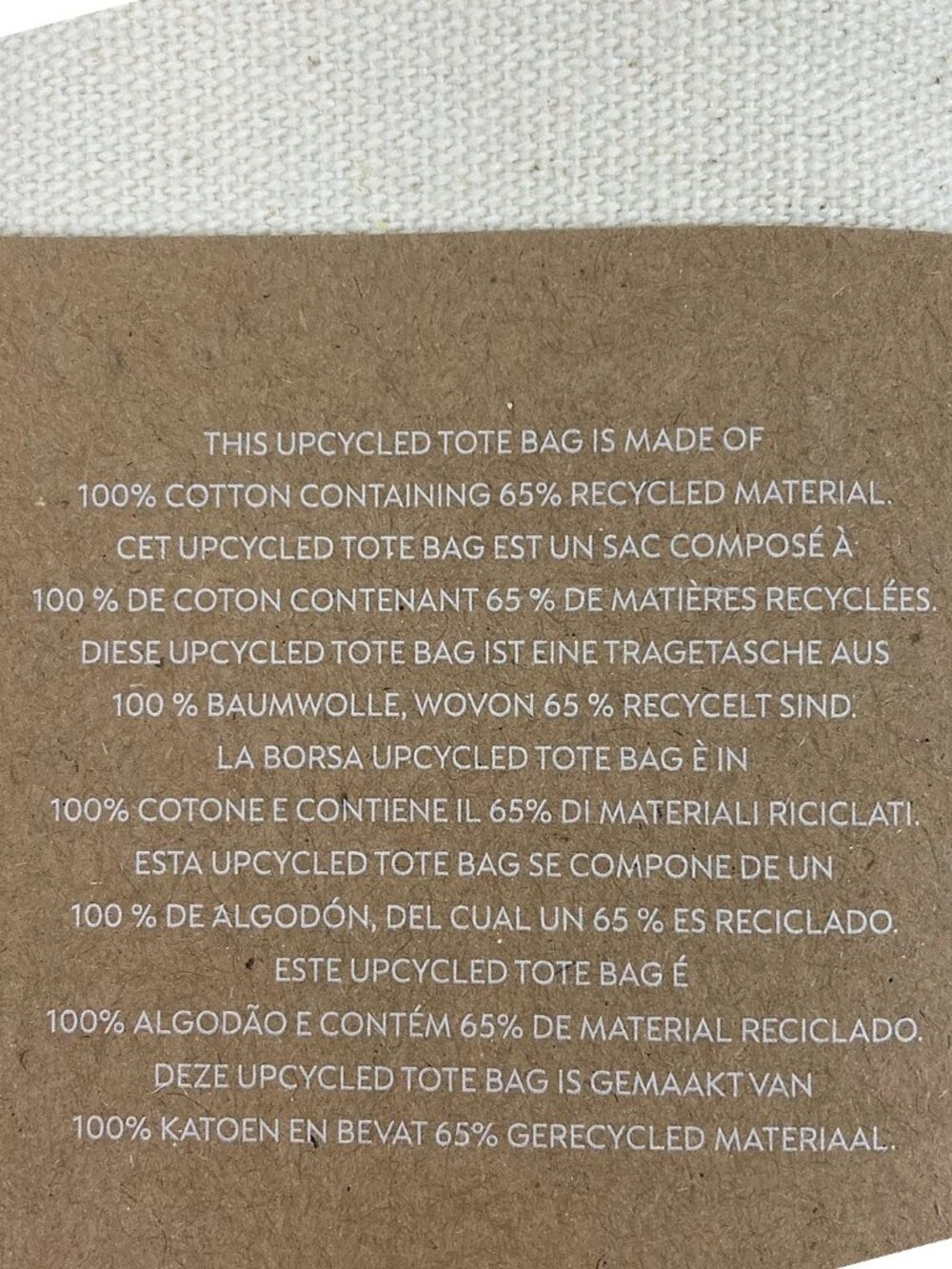 Nespresso Upcycled Canvas Large Tote Bag Shopper NIB 🌟 - Picture 6 of 7